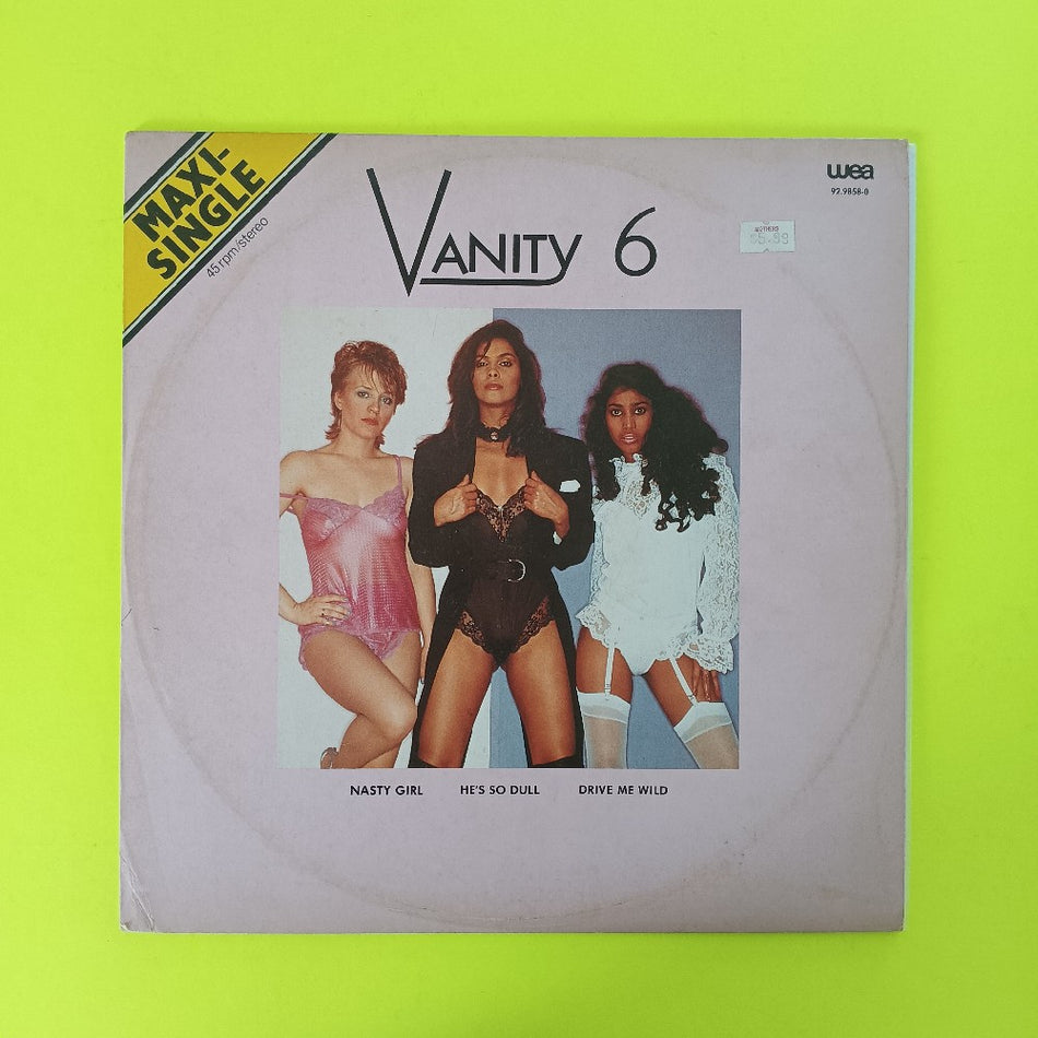 Vanity 6 - Nasty Girl / He's So Dull / Drive Me Wild HOLLAND 12" - 92.9858-0 - Used - VG++ - Vinyl