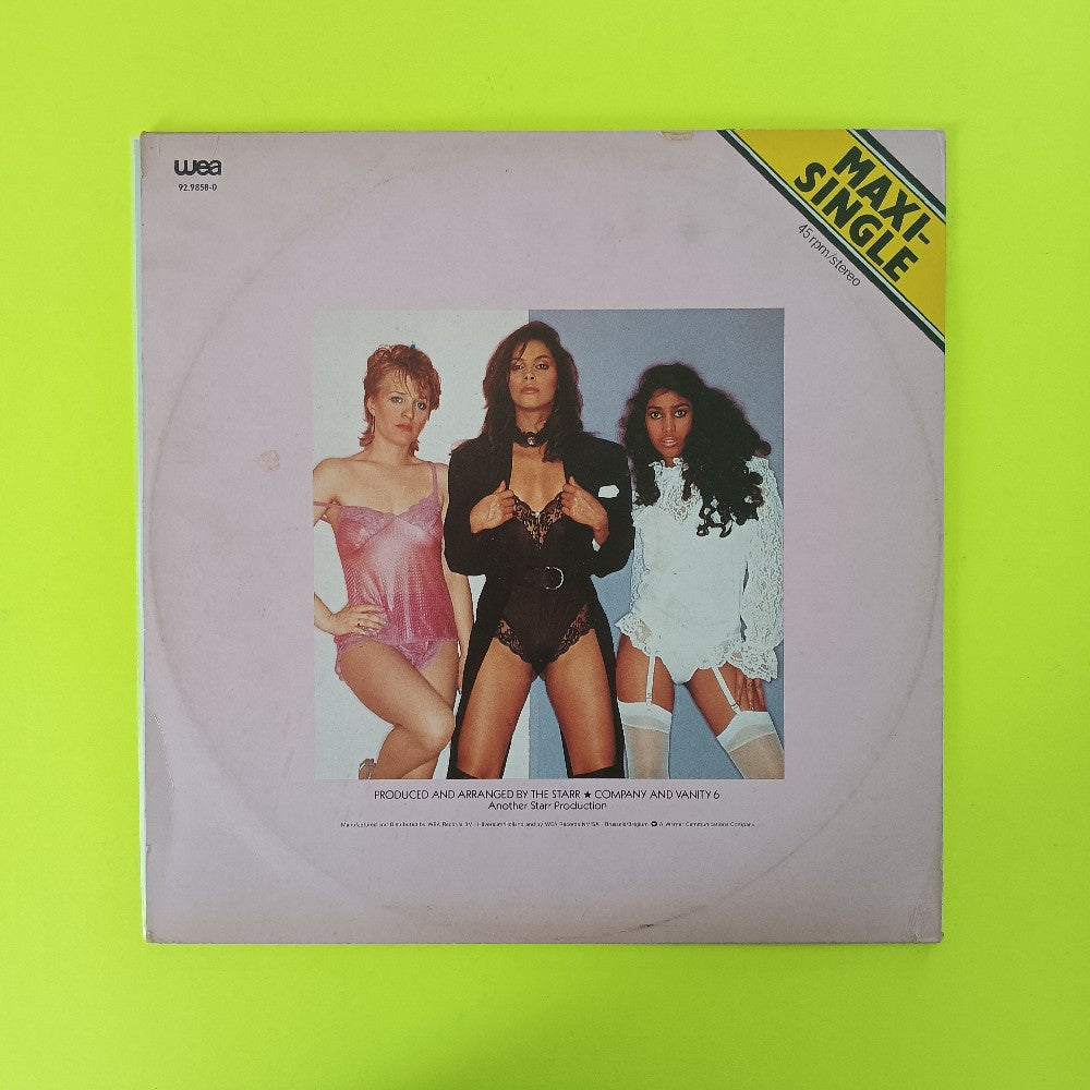 Vanity 6 - Nasty Girl / He's So Dull / Drive Me Wild HOLLAND 12" - 92.9858-0 - Used - VG++ - Vinyl