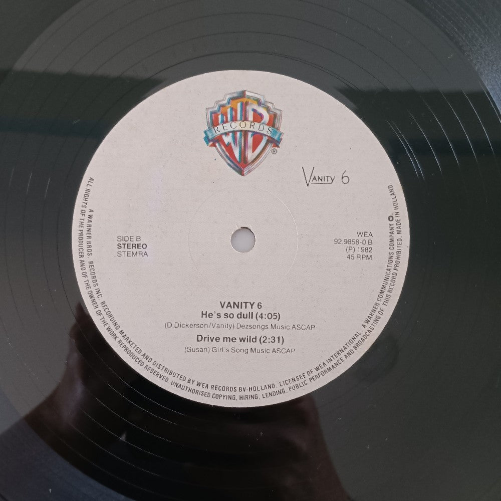 Vanity 6 - Nasty Girl / He's So Dull / Drive Me Wild HOLLAND 12" - 92.9858-0 - Used - VG++ - Vinyl