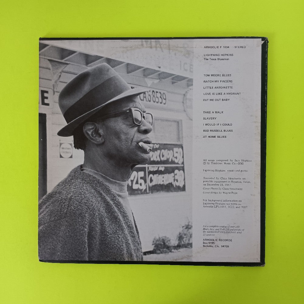 Lightning Hopkins - The Texas Bluesman - F 1043 - Used - VG++ - Vinyl