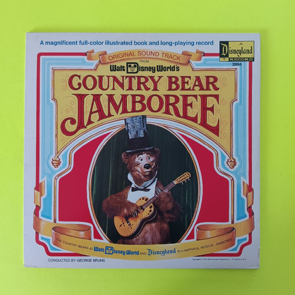 Walter Disney World's - Country Bear Jamboree W. Book - 1976 - 3994 - Used - EX - Vinyl