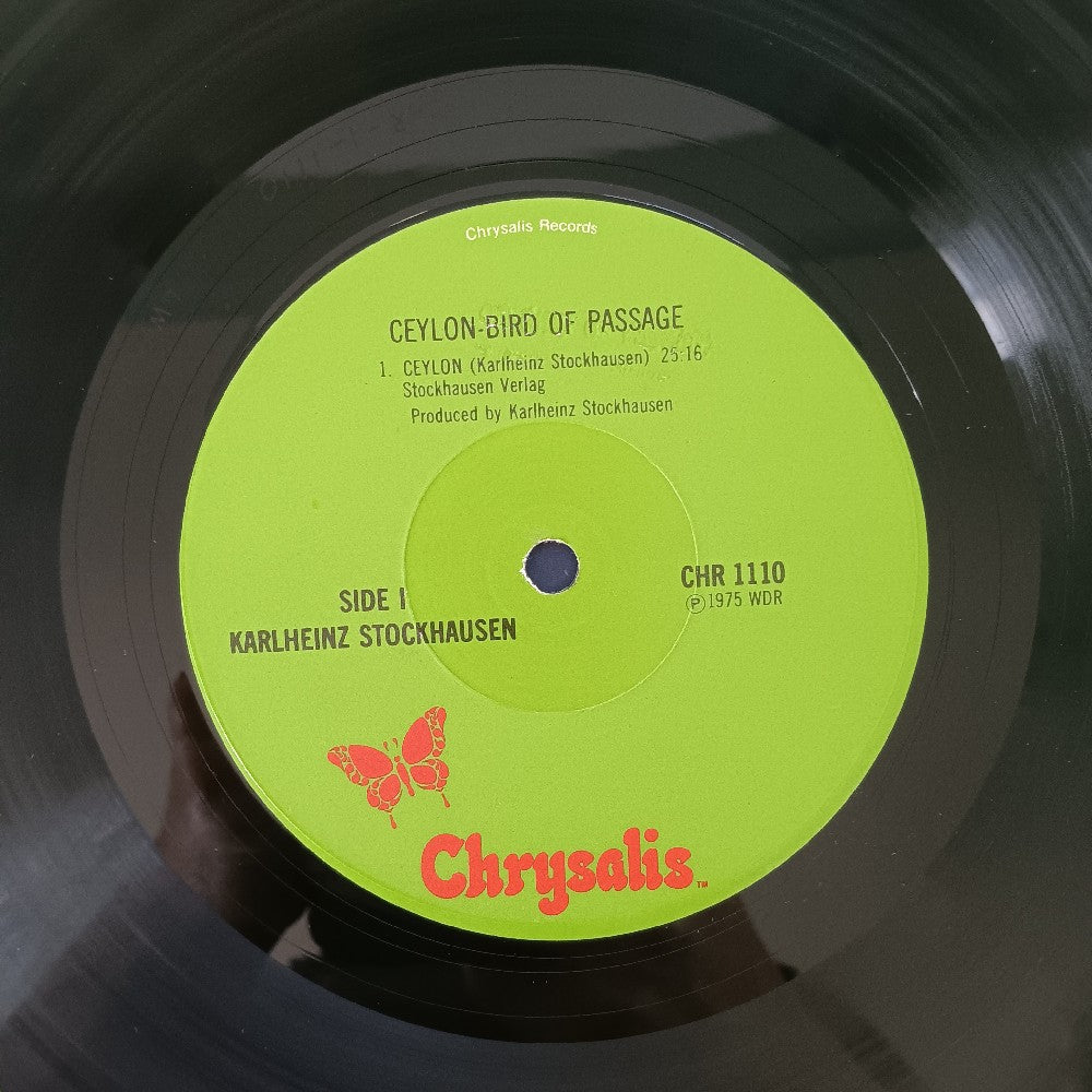 Karlheinz Stockhausen - Ceylon / Bird Of Passage PROMO - 1976 - CHR 1110 - Used - VG++ - Vinyl