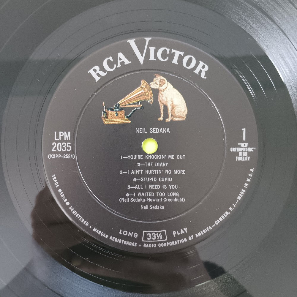 Neil Sedaka - Rock With Sedaka - 1959 - LPM 2035 - Used - VG++ - Vinyl