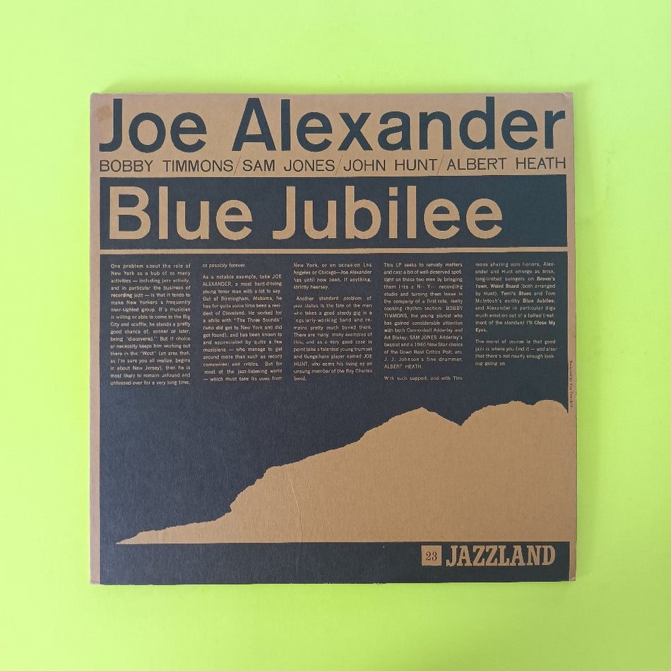 Joe Alexander - Blue Jubilee OG MONO - 1960 - JLP 23 - Used - VG++ - Vinyl