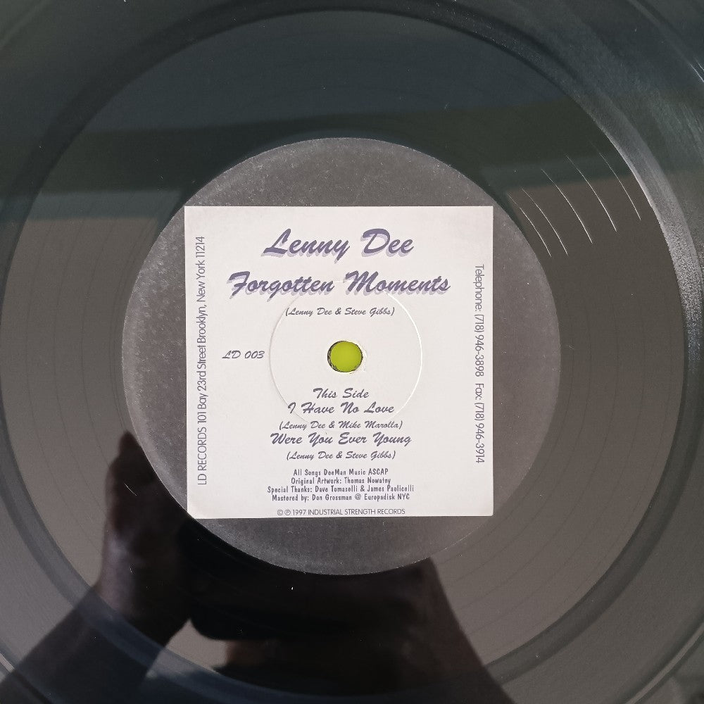 Lenny Dee - Forgotten Moments 12" - 1997 - LD003 - Used - VG+ - Vinyl