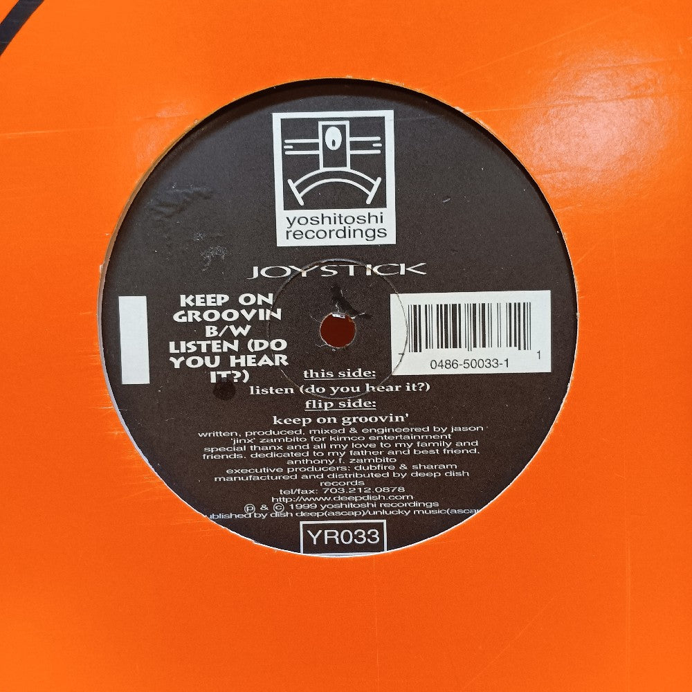 Joystick - Keep On Groovin' / Listen 12" - 1999 - YR033 - Used - VG++ - Vinyl