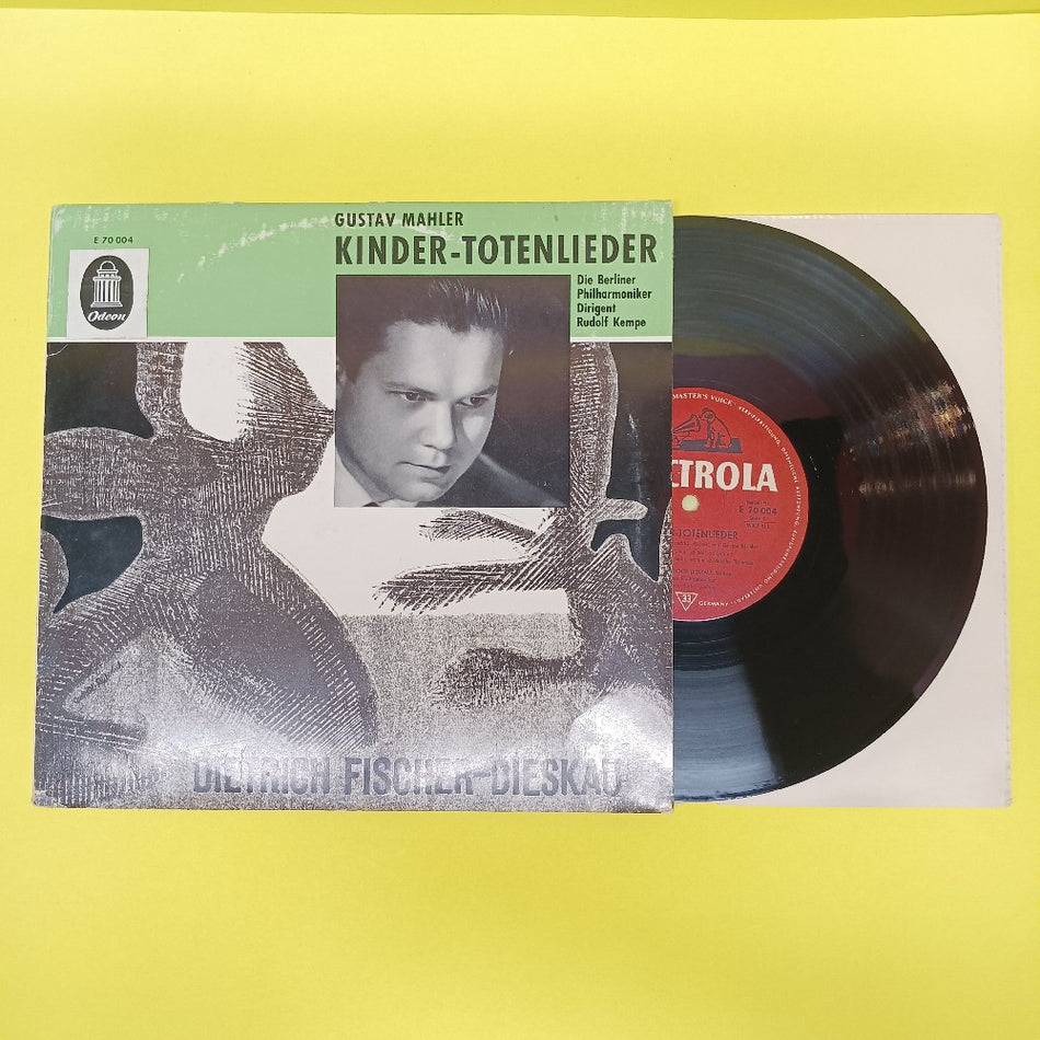 Dietrich Fischer-Dieskau - Mahler: Kinder-Totenlieder 10" GERMANY - 1955 - E 70 004 - Used - VG++ - Vinyl