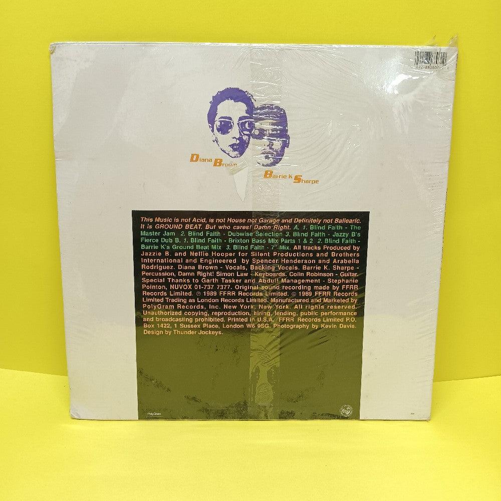Diana Brown & Barrie K Sharpe - Blind Faith 12" - 1989 - 886 807-1 - New - Sealed - Vinyl