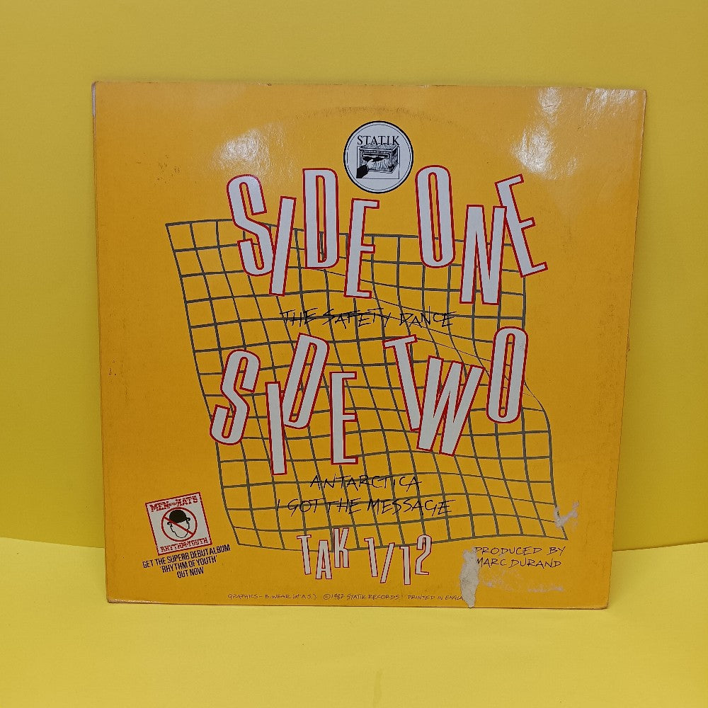 Men Without Hats - The Safety Dance Extended Club Mix UK 12" - 1982 - TAK1/12 - Used - VG+ - Vinyl