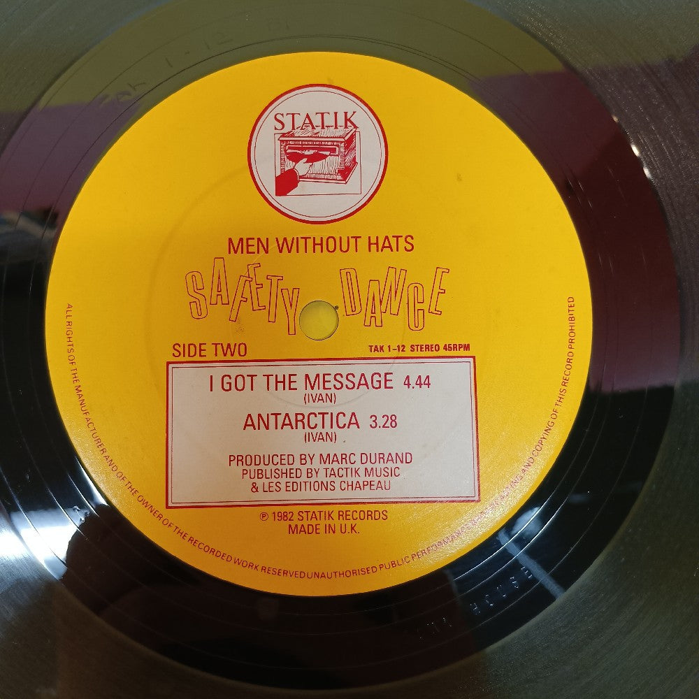 Men Without Hats - The Safety Dance Extended Club Mix UK 12" - 1982 - TAK1/12 - Used - VG+ - Vinyl