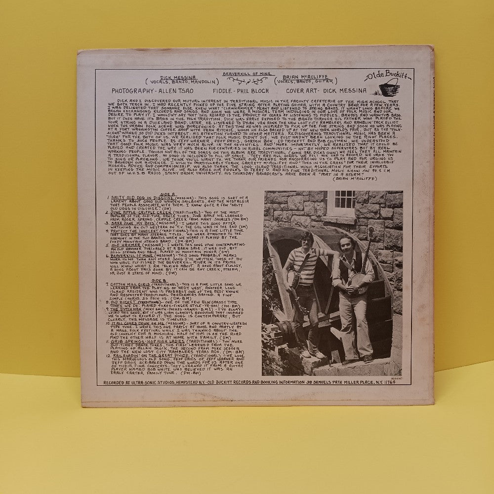 Dick Messina & Brian McAuliffe - Beaverkill Of Mine - OB 101 - Used - VG++ - Vinyl