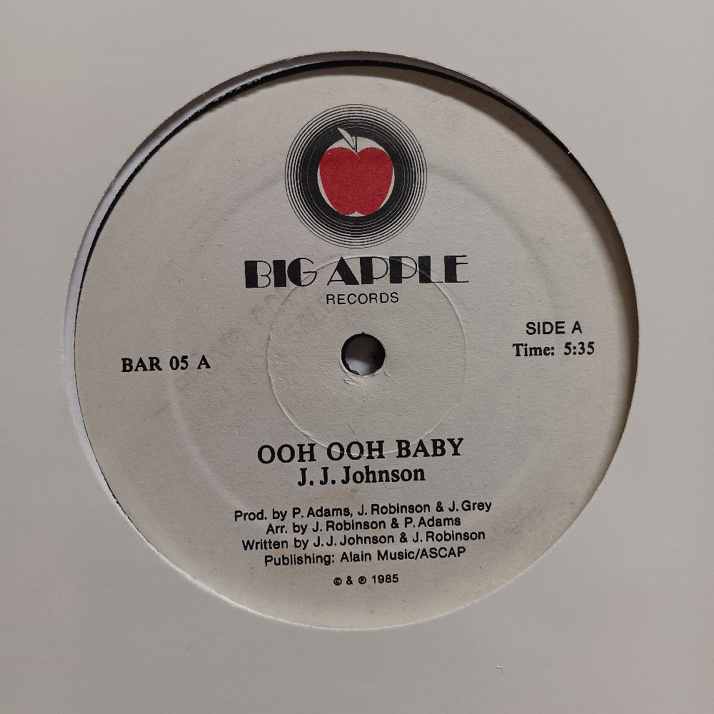 J. J. Johnson - Ooh Ooh Baby 12" PROMO - 1985 - BAR 05 - Used - VG++ - Vinyl