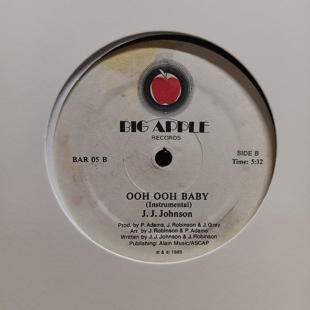 J. J. Johnson - Ooh Ooh Baby 12" PROMO - 1985 - BAR 05 - Used - VG++ - Vinyl