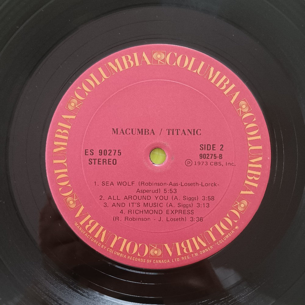 Titanic - Macumba! CANADA - 1973 - ES 90275 - Used - VG++ - Vinyl