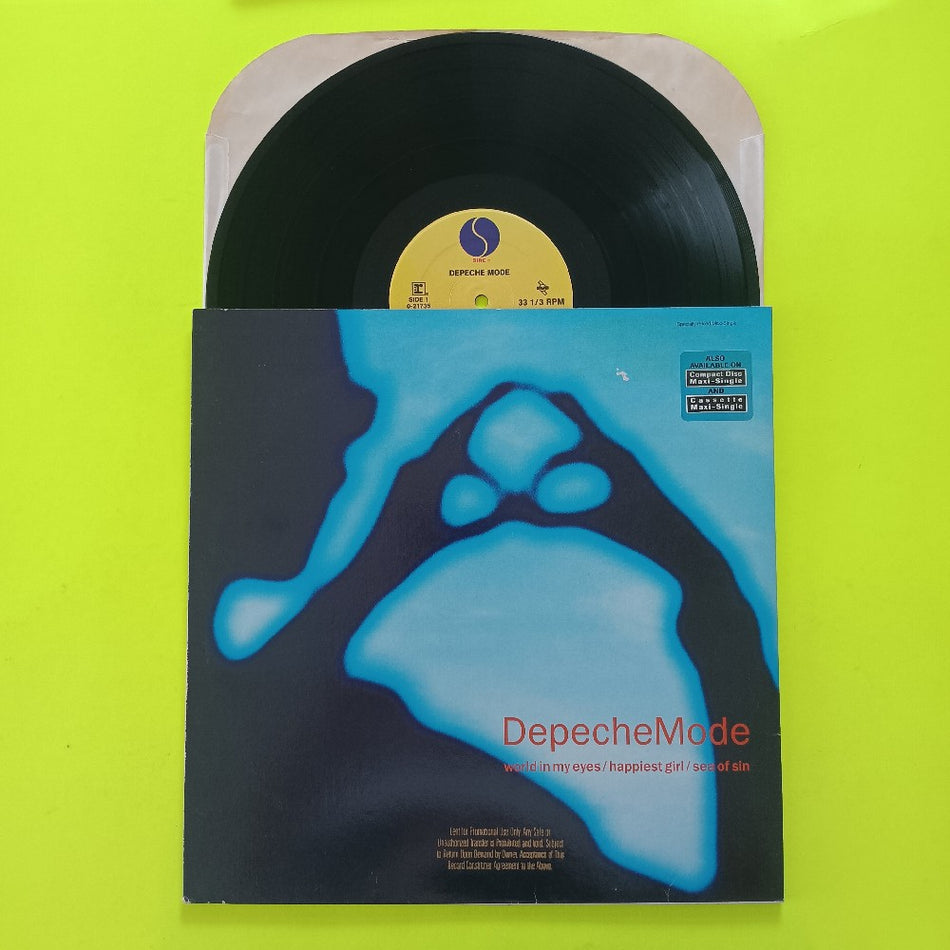 Depeche Mode - World In My Eyes / Happiest Girl PROMO 12" - 1990 - 0-21735 - Used - VG++ - Vinyl