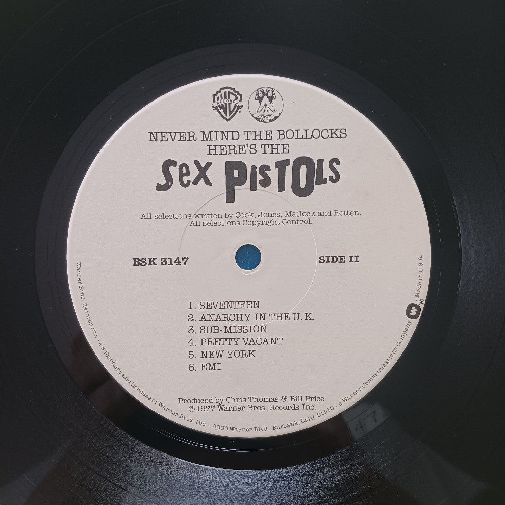 Sex Pistols - Never Mind The Bollocks OG NO SUBMISSION - 1977 - BSK 3147 - Used - VG++ - Vinyl