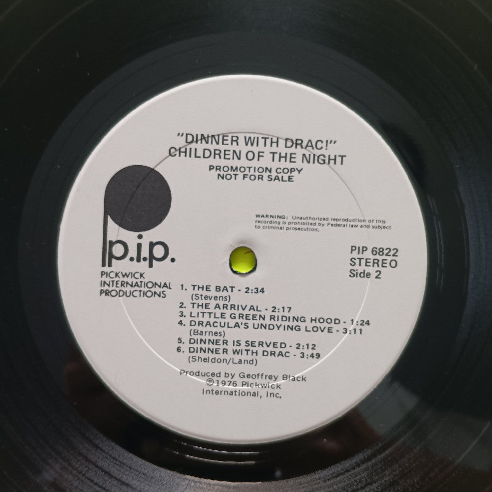 Children Of The Night - Dinner With Drac! PROMO - 1979 - PIP6822 - Used - VG++ - Vinyl