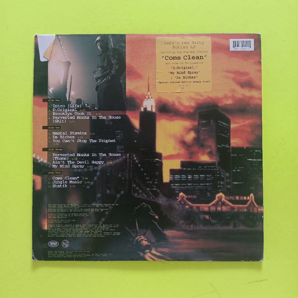 Jeru The Damaja - The Sun Rises In The East OG 2LP - 1994 - 697-124-011-1 - Used - VG+ - Vinyl