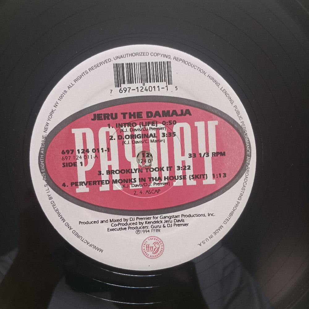 Jeru The Damaja - The Sun Rises In The East OG 2LP - 1994 - 697-124-011-1 - Used - VG+ - Vinyl