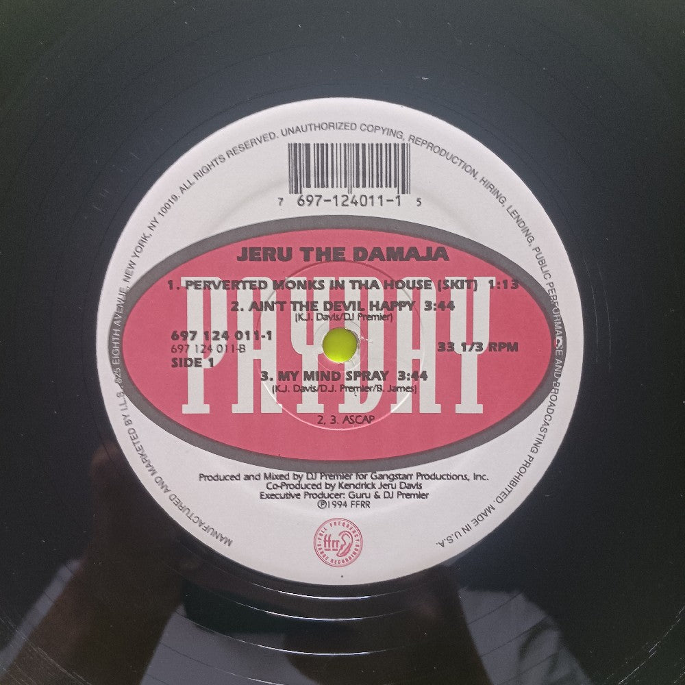 Jeru The Damaja - The Sun Rises In The East OG 2LP - 1994 - 697-124-011-1 - Used - VG+ - Vinyl