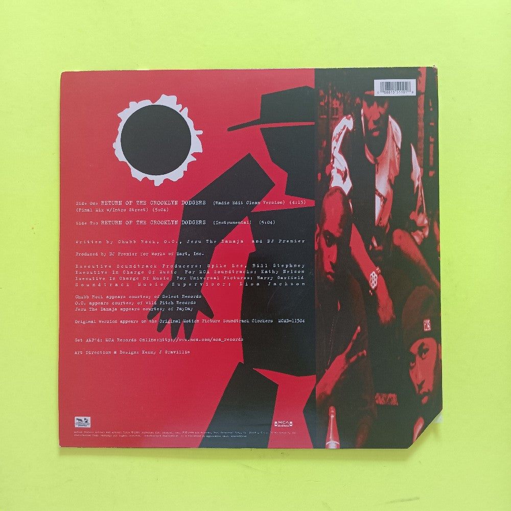 Crooklyn Dodgers '95 12" - Return Of The Crooklyn Dodgers - 1995 - MCA 12-55110 - Used - VG+ - Vinyl