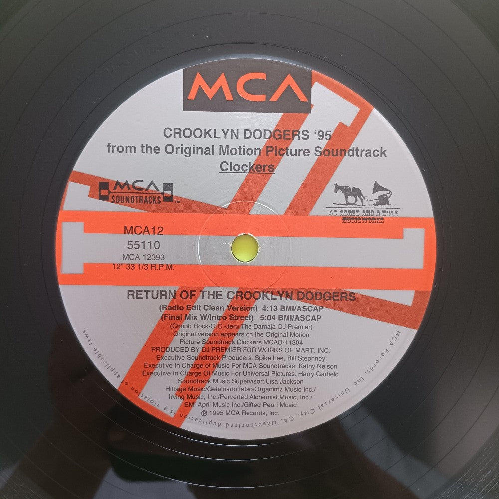 Crooklyn Dodgers '95 12" - Return Of The Crooklyn Dodgers - 1995 - MCA 12-55110 - Used - VG+ - Vinyl
