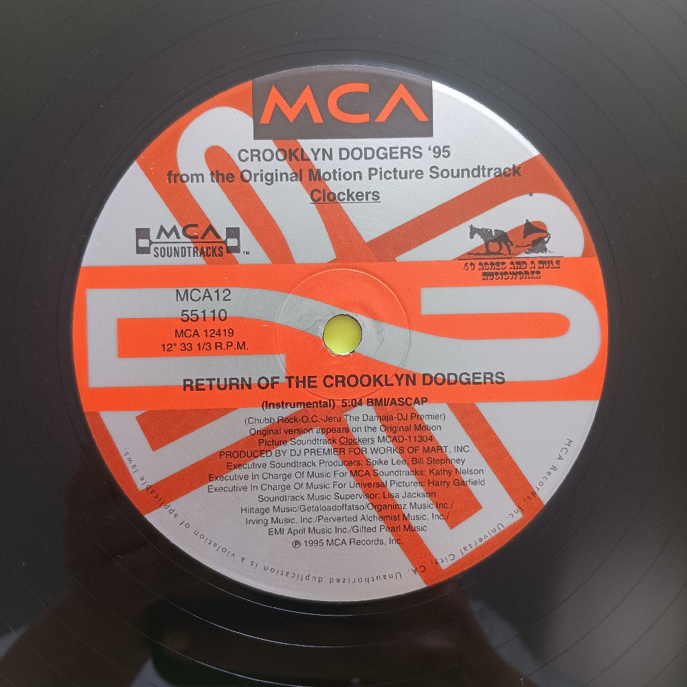 Crooklyn Dodgers '95 12" - Return Of The Crooklyn Dodgers - 1995 - MCA 12-55110 - Used - VG+ - Vinyl