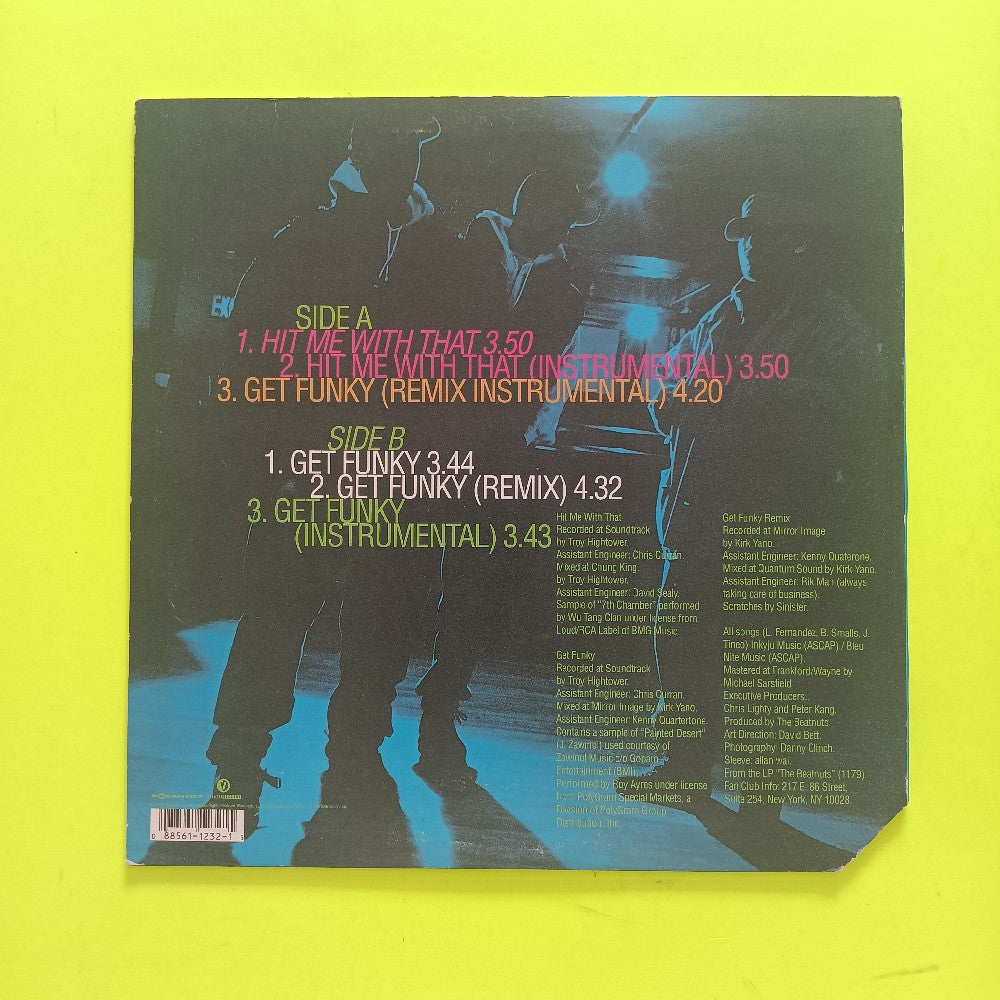 The Beatnuts - Hit Me With That / Get Funky 12" - 1994 - 88561-1232-1 - Used - VG+ - Vinyl