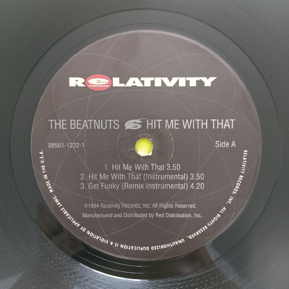 The Beatnuts - Hit Me With That / Get Funky 12" - 1994 - 88561-1232-1 - Used - VG+ - Vinyl