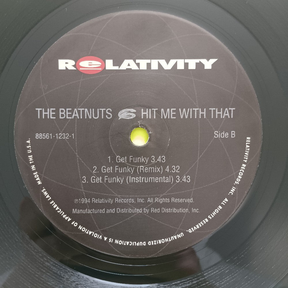 The Beatnuts - Hit Me With That / Get Funky 12" - 1994 - 88561-1232-1 - Used - VG+ - Vinyl