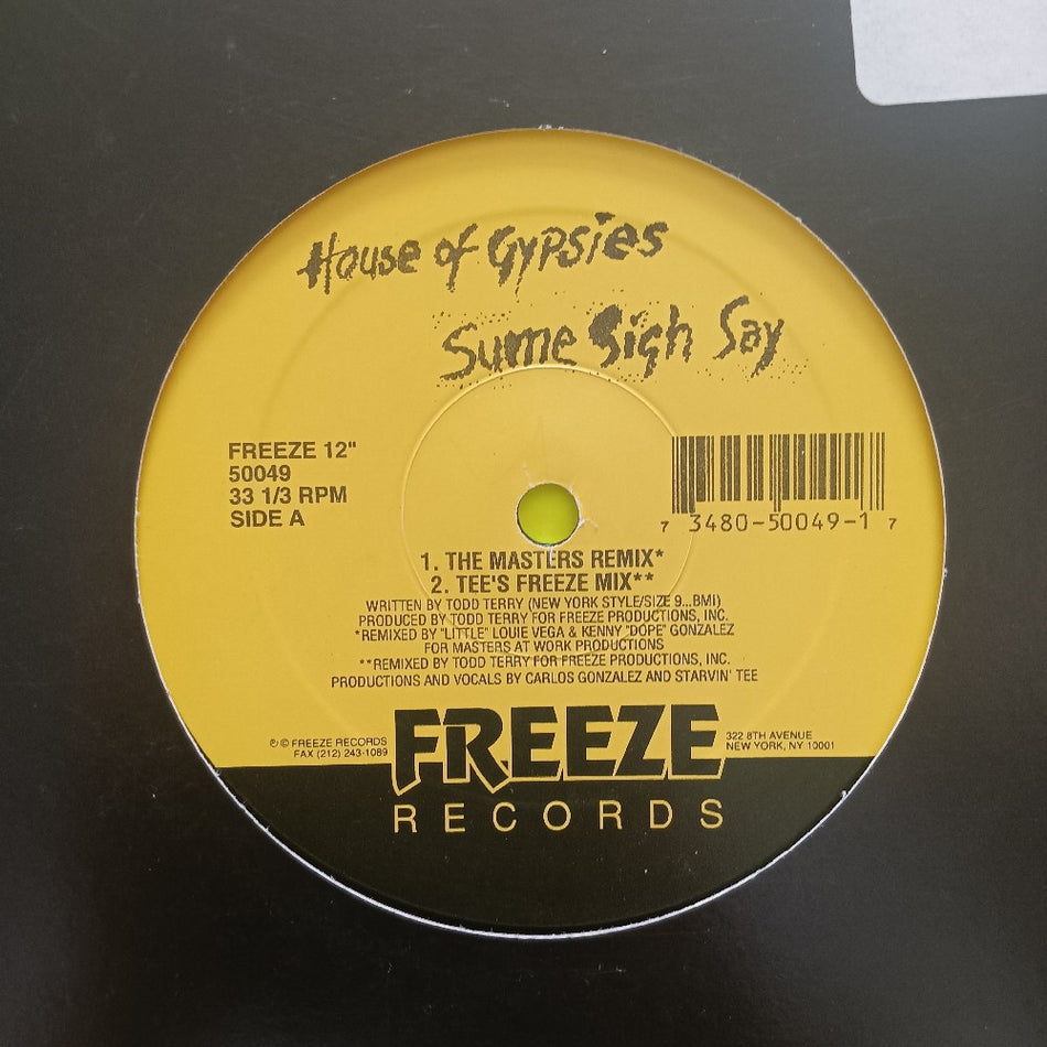House Of Gypsies - Sume Sigh Say 12"  - 1993 - 50049 - Used - VG+ - Vinyl