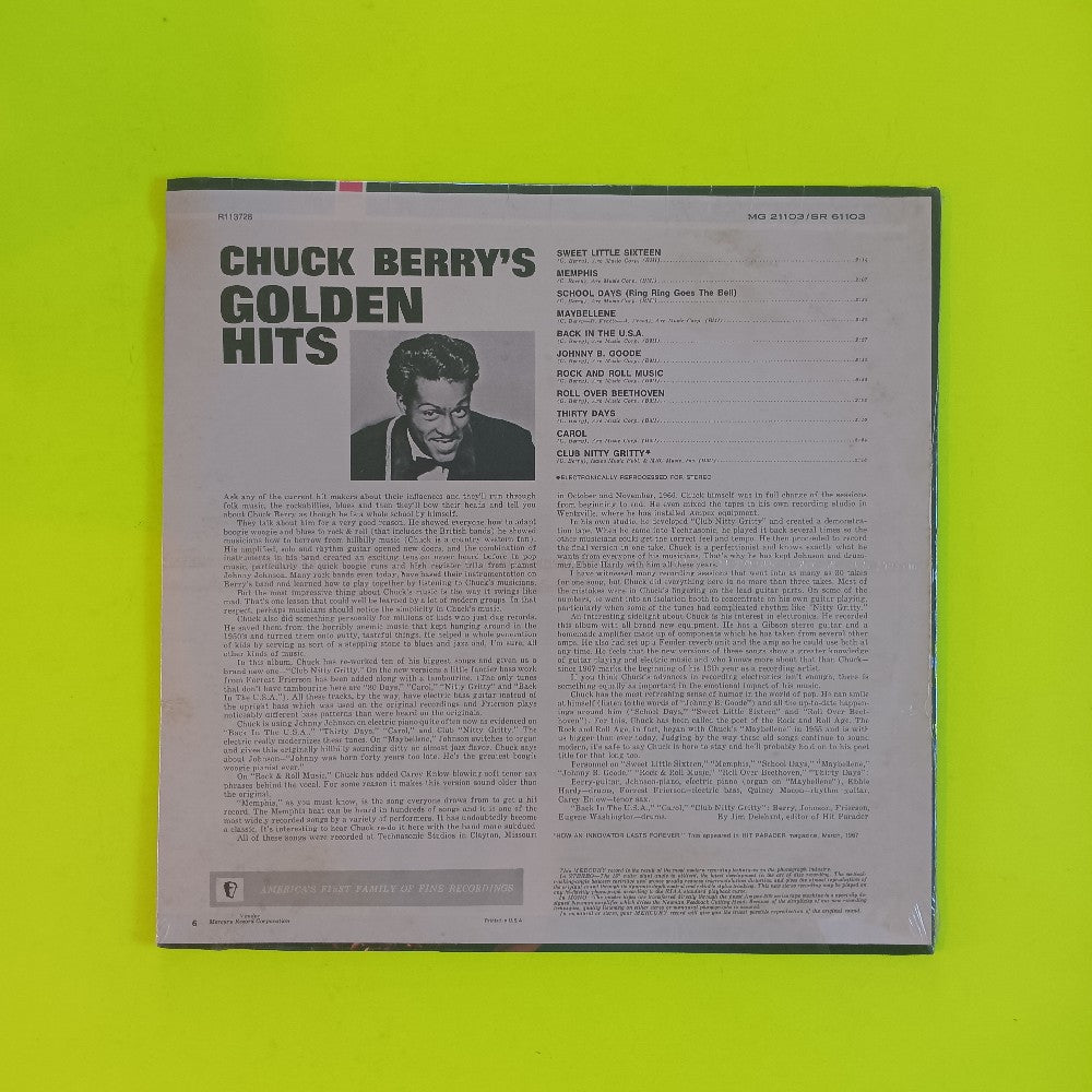Chuck Berry - Chuck Berry's Golden Hits CLUB - 1973 - SR 61103 / R113728 - New - Sealed - Vinyl