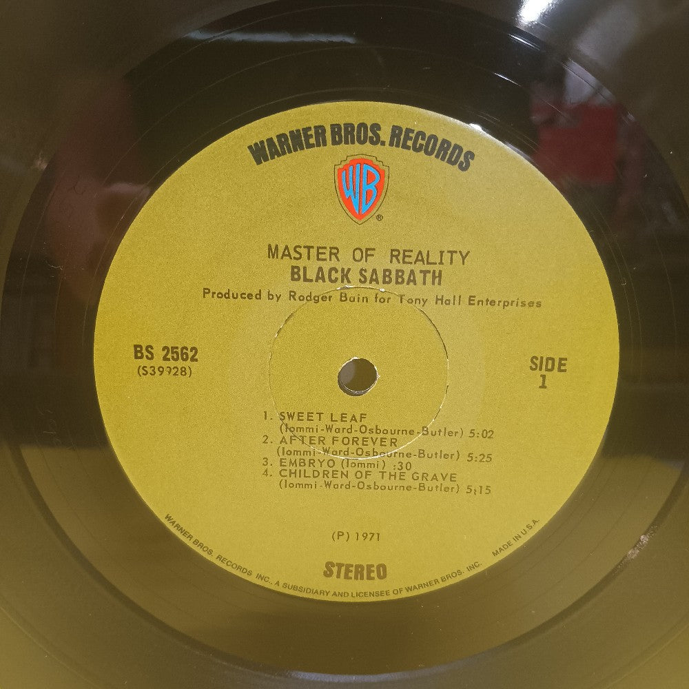 Black Sabbath - Master Of Reality SHRINK OG GREEN LABEL - 1971 - BS 2562 - Used - VG++ - Vinyl