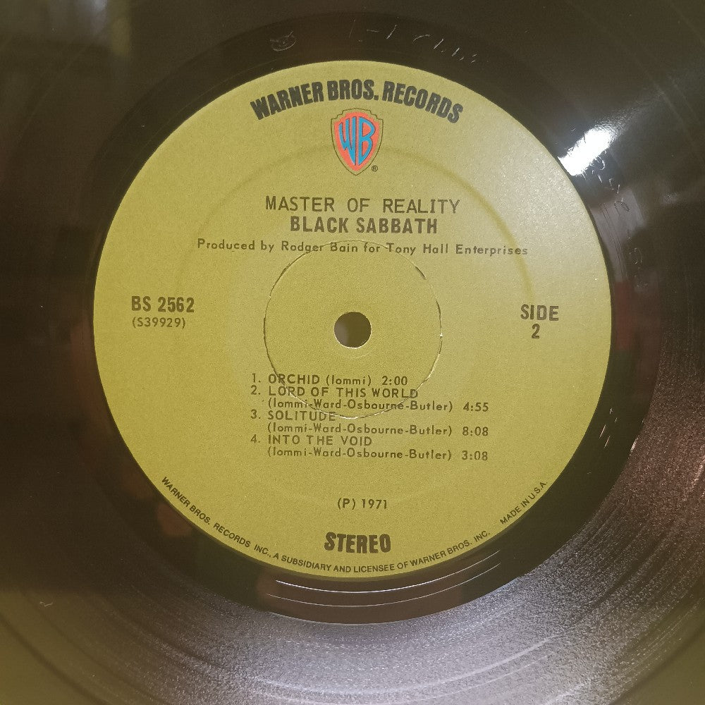 Black Sabbath - Master Of Reality SHRINK OG GREEN LABEL - 1971 - BS 2562 - Used - VG++ - Vinyl