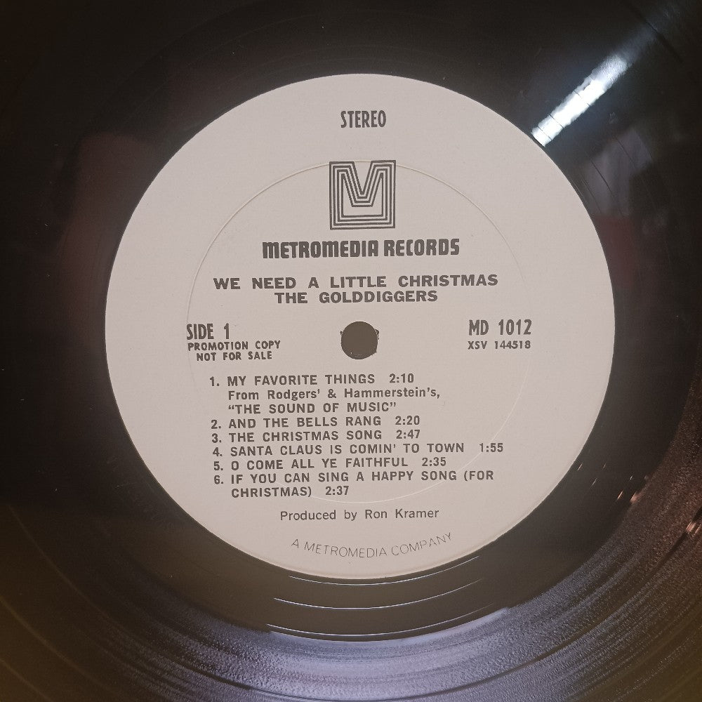 The Golddiggers - We Need A Little Christmas PROMO - 1969 - MD1012 - Used - EX - Vinyl