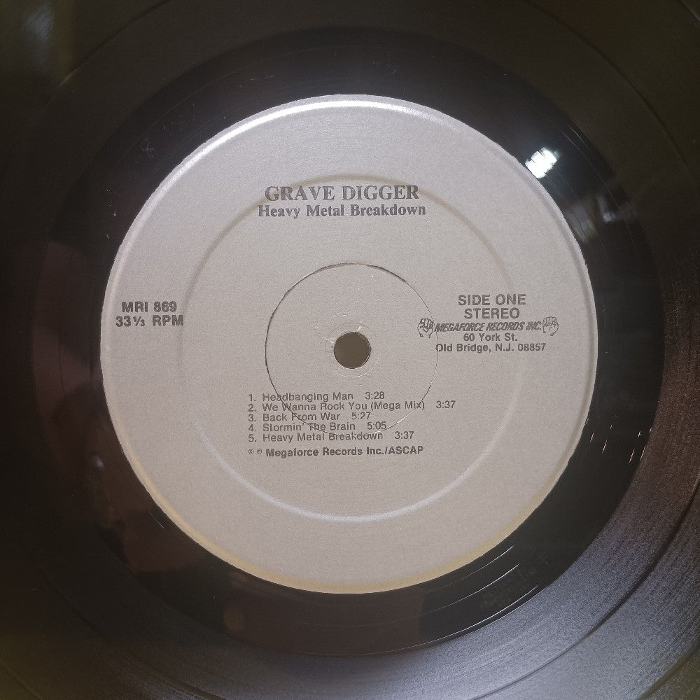 Grave Digger - Heavy Metal Breakdown - 1984 - MRI 869 - Used - EX - Vinyl