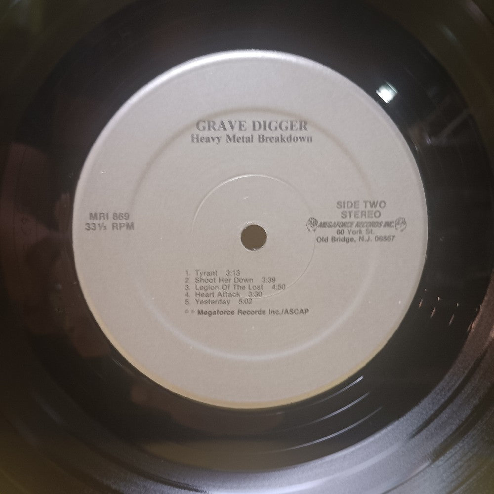 Grave Digger - Heavy Metal Breakdown - 1984 - MRI 869 - Used - EX - Vinyl