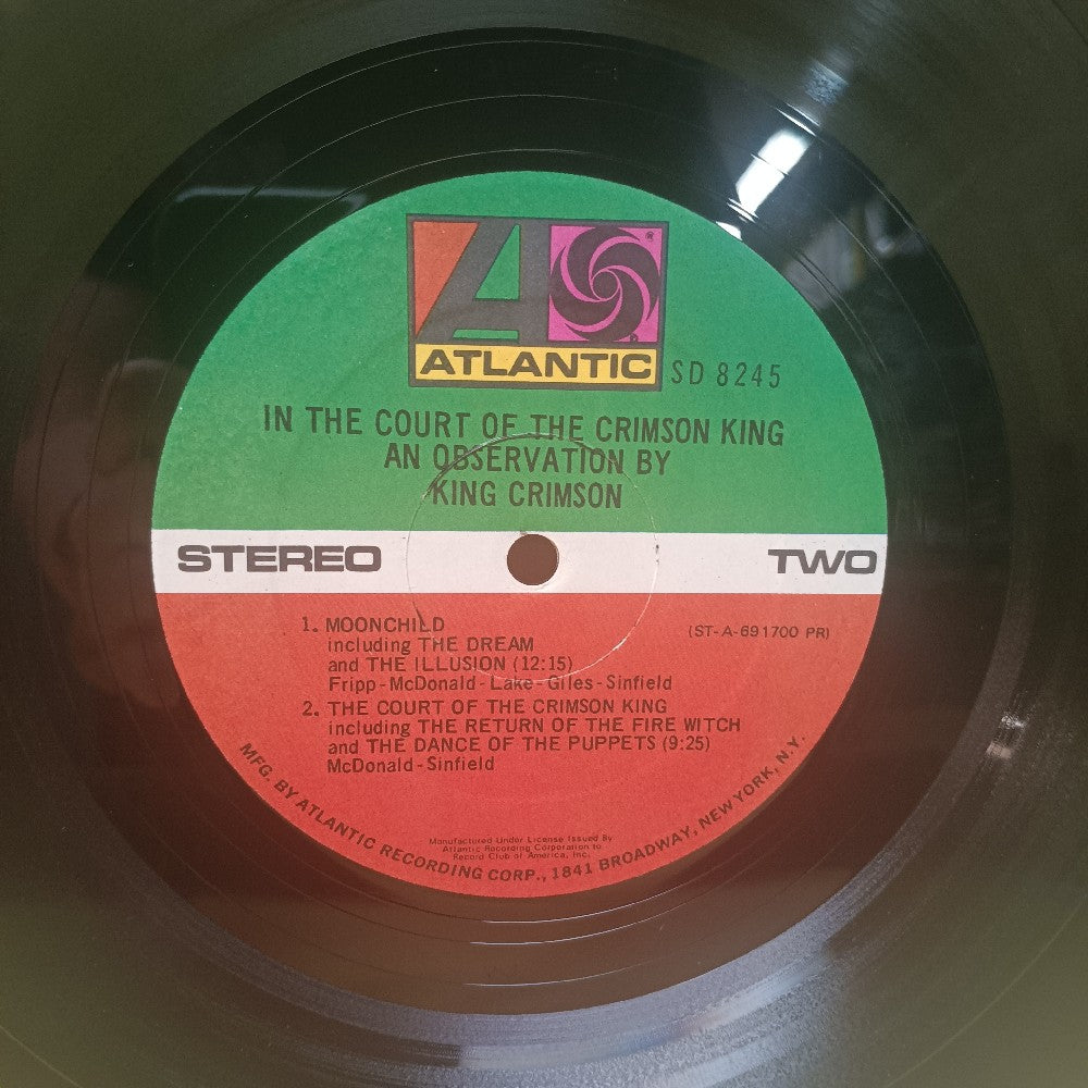 King Crimson - In The Court Of The Crimson King CLUB - 1969 - SD 8245 - Used - EX - Vinyl