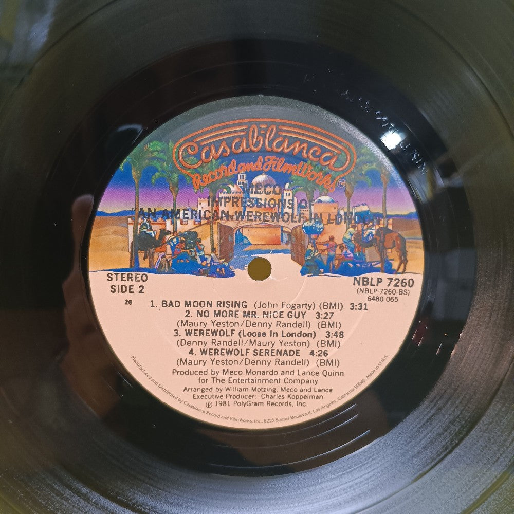 Meco - Impressions Of An American Werewolf - 1981 - NBLP 7260 - Used - EX - Vinyl
