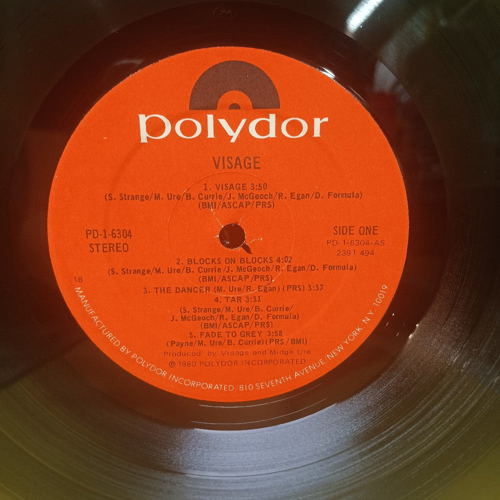 Visage - Visage / Self Titled PROMO - 1980 - PD-1-6304 - Used - VG++ - Vinyl