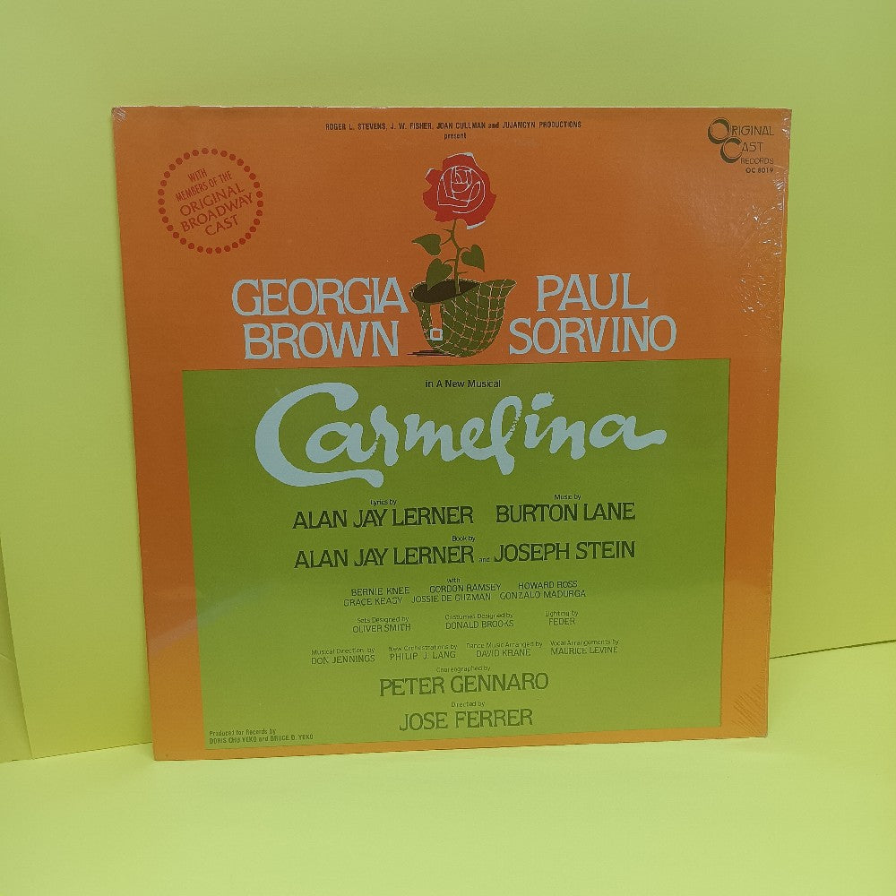 Georgia Brown & Paul Sorvino - Carmelina - 1980 - OC 8019 - New - Sealed - Vinyl