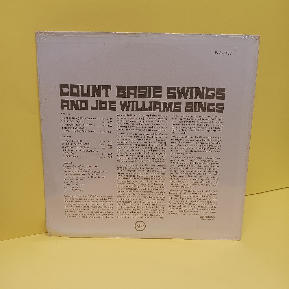 Count Basie & Joe Williams - Basie Swings And Williams Sings - 1974 - V6-8488 - New - Sealed - Vinyl