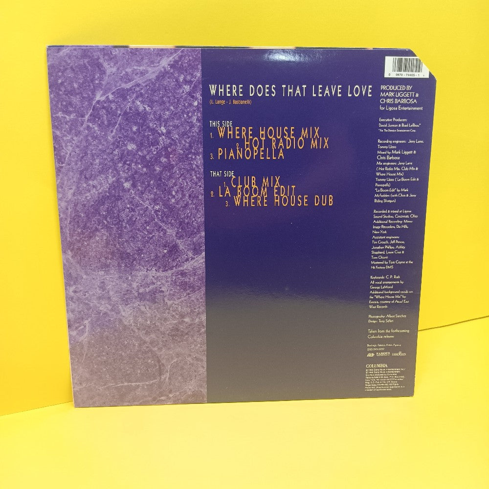 George LaMond - Where Does That Leave Love 12" - 1992 - 44 74405 - Used - EX - Vinyl