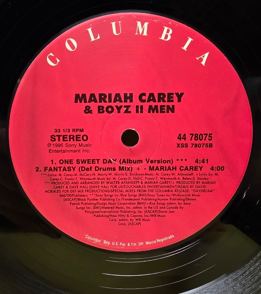 Mariah Carey & Boyz II Men - One Sweet Day - 1995 - 44 78075 - Used - VG++ - Vinyl