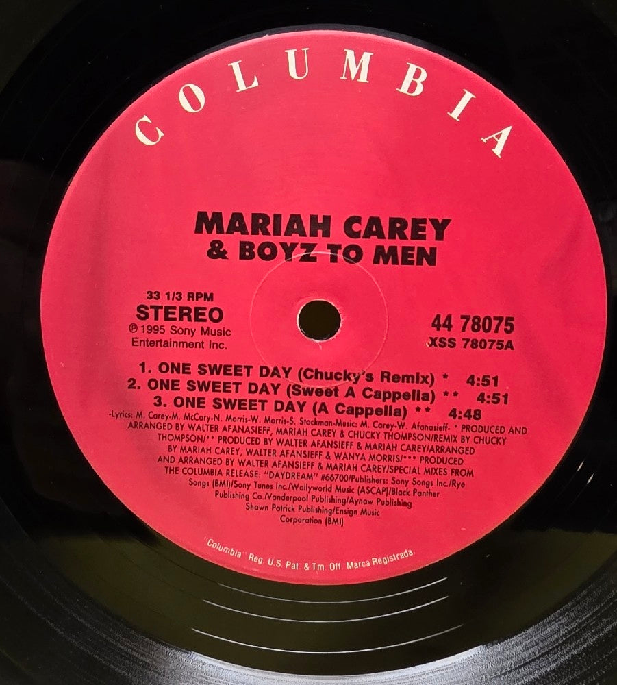 Mariah Carey & Boyz II Men - One Sweet Day - 1995 - 44 78075 - Used - VG++ - Vinyl