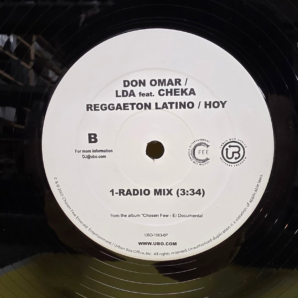 Don Omar - Reggaeton Latino - 2005 - UBO-1063-OP - Used - VG++ - Vinyl