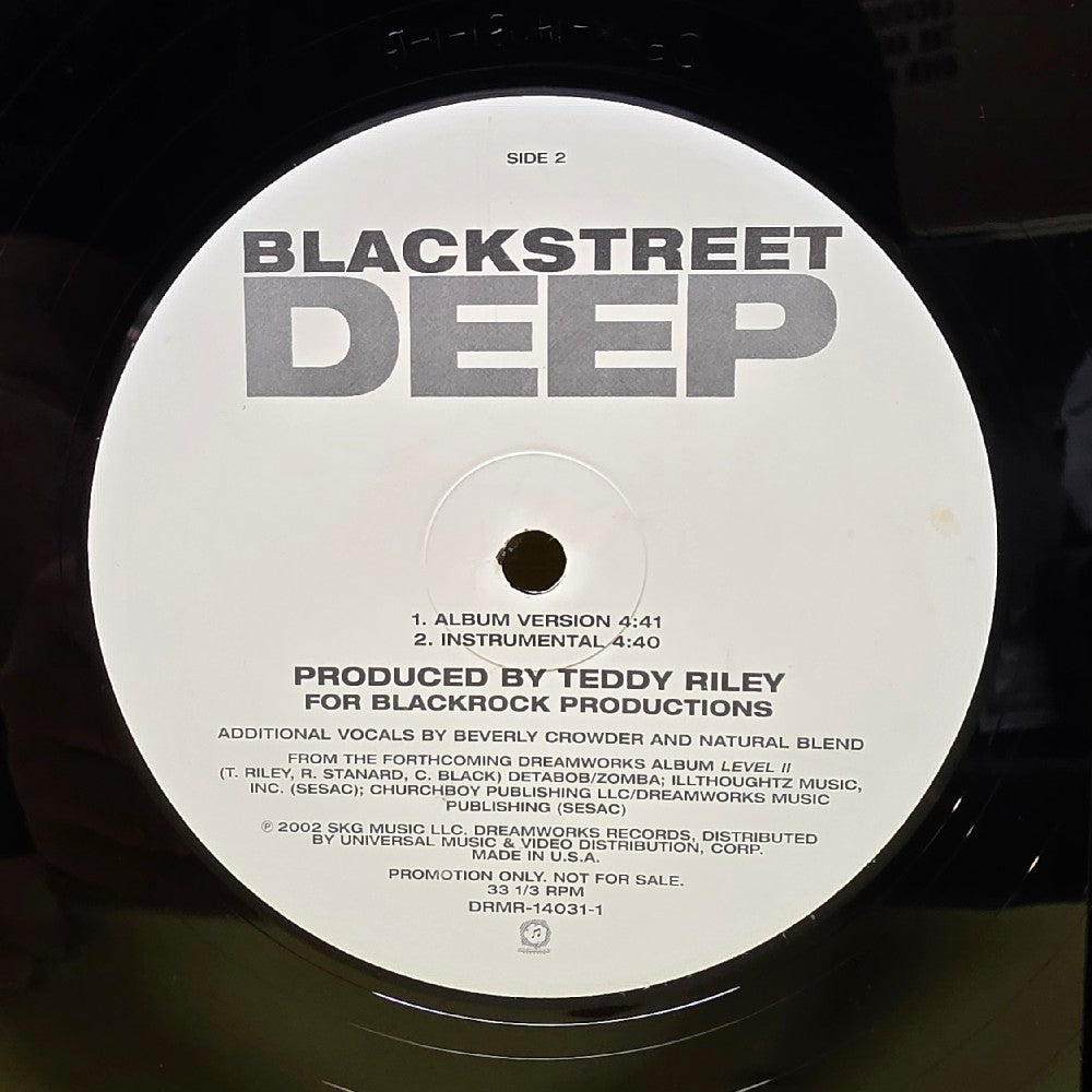 Backstreet  - Deep - 2002 - DRMR-14031-1 - Used - EX - Vinyl