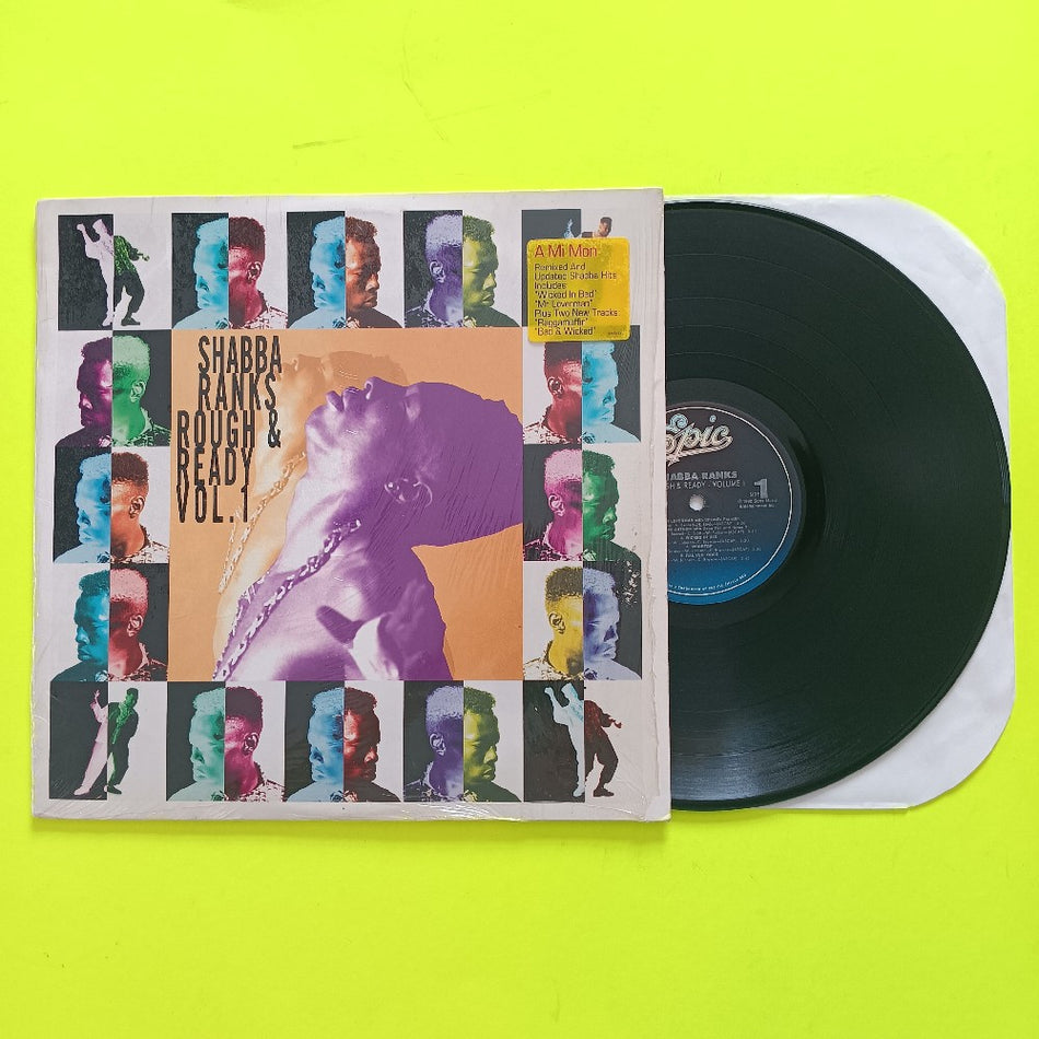 Shabba Ranks - Rough & Ready Vol.1 SHRINK & HYPE - 1992 - E 52443 - Used - VG+ - Vinyl