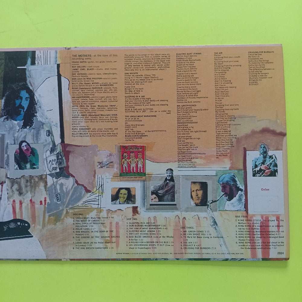 Mothers Of Invention - Uncle Meat 2LP W. Book "9 Types" - 1969 - 2MS 2024 - Used - VG++ - Vinyl