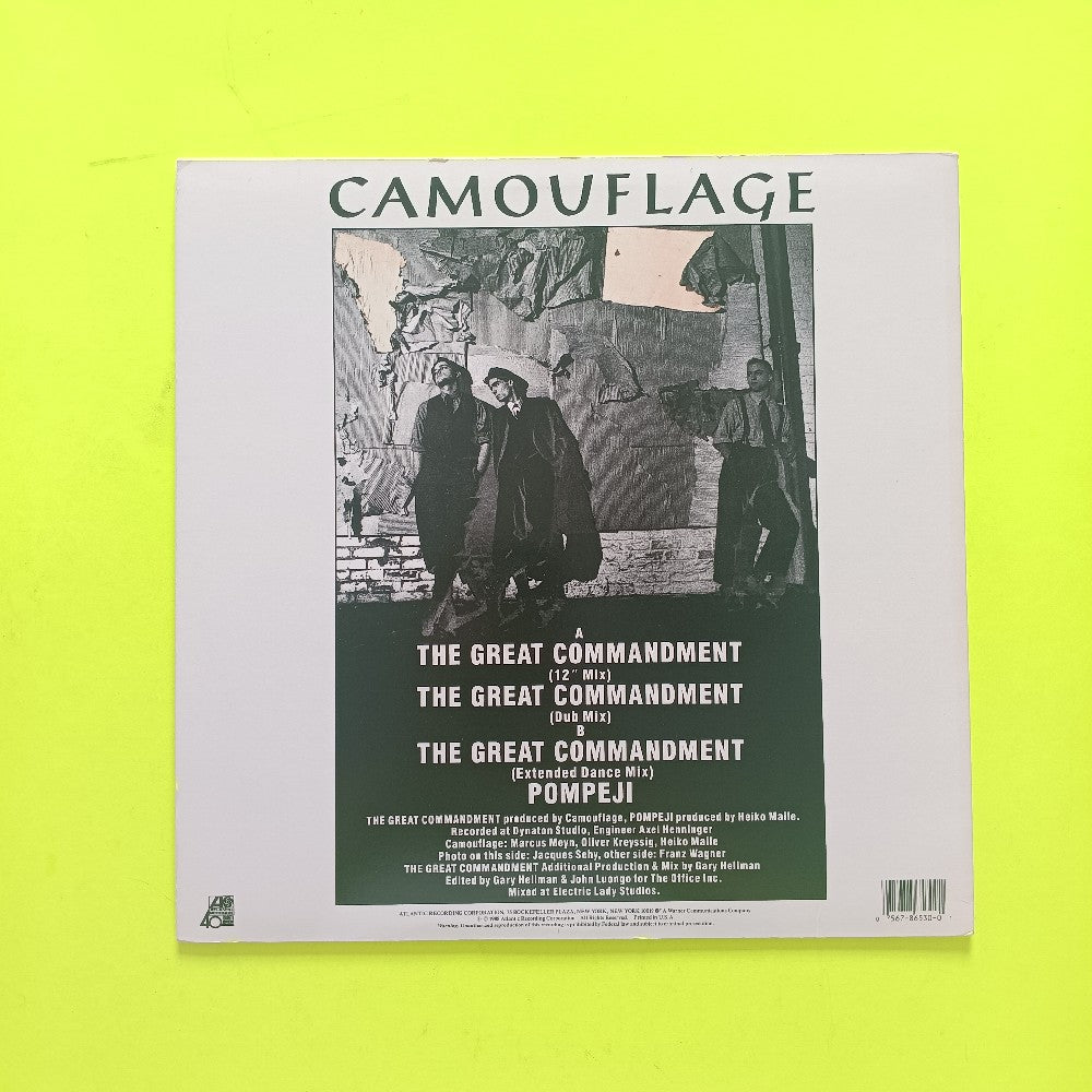 Camouflage - The Great Commandment 12" - 1988 - 0-86530 - Used - VG++ - Vinyl